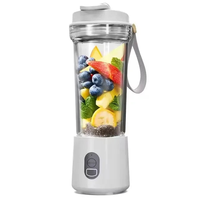 Portable Blender Electric Juicer Fruit Mixer for Kitchen Shakes Smoothies Rechargeable Juice Bottle with 500ml Cup 4000mAh 180W